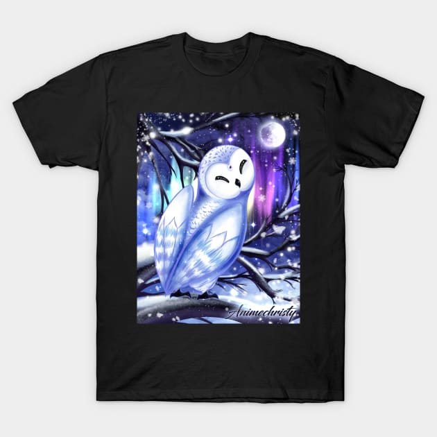 Snowy Owl T-Shirt by Animechristy